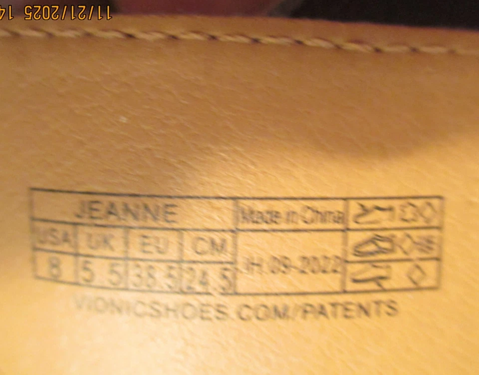 Vionic Jeanne  BLACK Leather Braided Adjustable Slide Sandals SZ 8 Support - Image 4 of 4