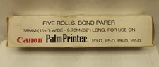 Canon Palm Printer Paper Rolls, 5 Rolls, 32' x 1.5" New in Box X5246-C