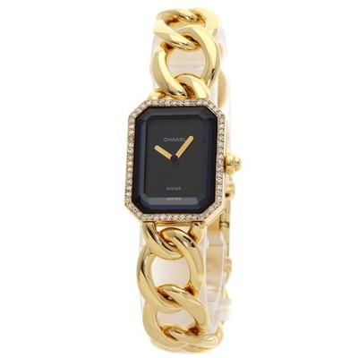 CHANEL Premiere L Diamond Watches H0113 K18 Yellow Gold/18K