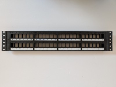 Panduit NetKey 48-Port Flush Mount Modular Keystone Patch Panel, 2U