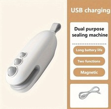 Mini Heat Sealer with Magnet And Rechargeable Mini 2-in-1 Snack Heat Sealer