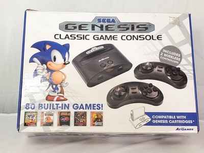 Sega Genesis Classic Game Consol 80 Games Built In W/ 1 Controllers Plug N Play