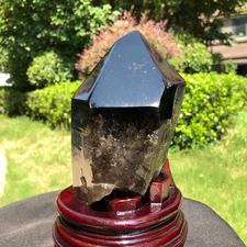 4.26LB Natural Rare Beautiful  Tea Black QUARTZ Crystal  Mineral Specimen 1787