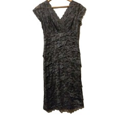 Y2K Gray Lace Dress Size 6 Party Cocktail Helene Blake