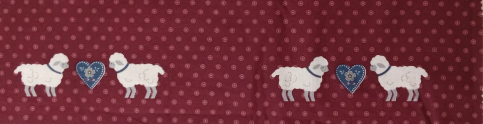 De colección~Granate/Azul~"#2 Patos Alimentadores Niña"~Panel de Tela de Algodón~ 14.25"x14.75" Foto 4 de 4