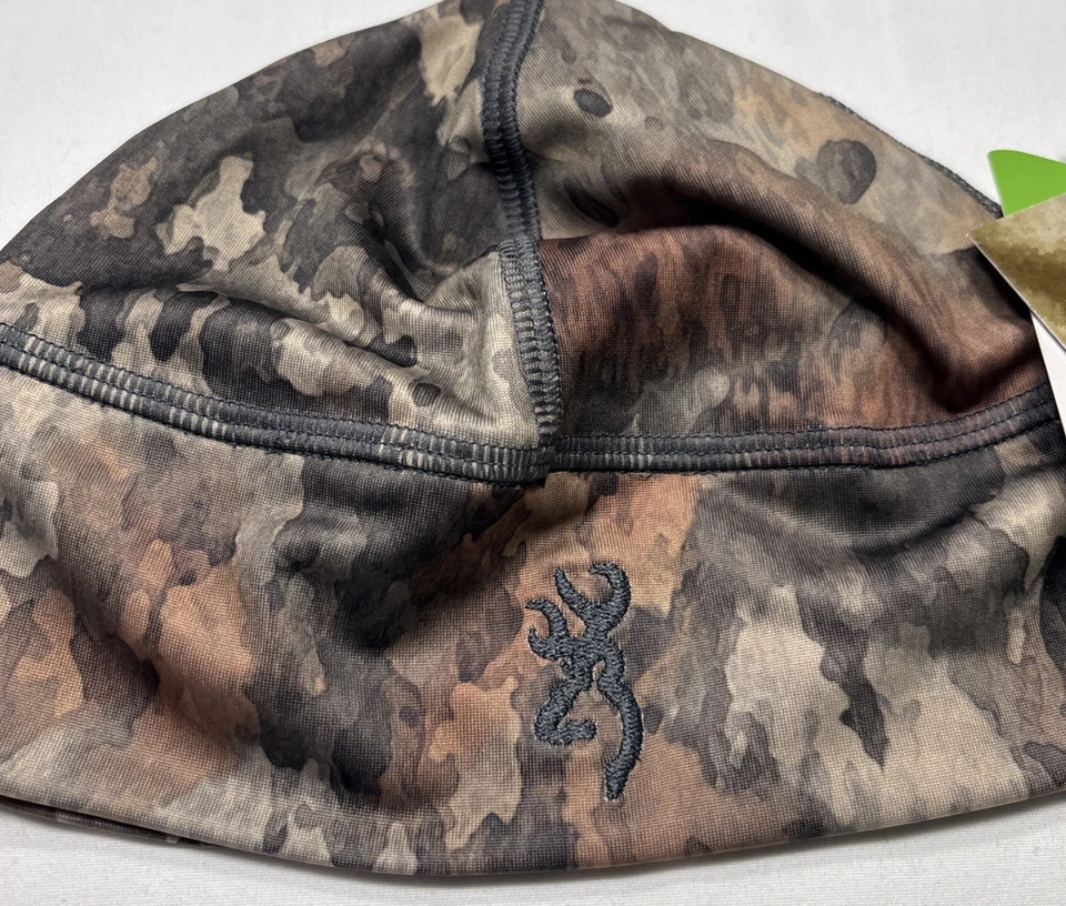 Browning Beanie Riser Tree Dirt Extreme FM Skull Cap A-Tacs Camo OSFM FREE SHIP - Image 2 of 4
