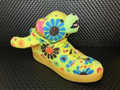 Jeremy Scott x Adidas Bear Flower Power High Top Sneakers G61076