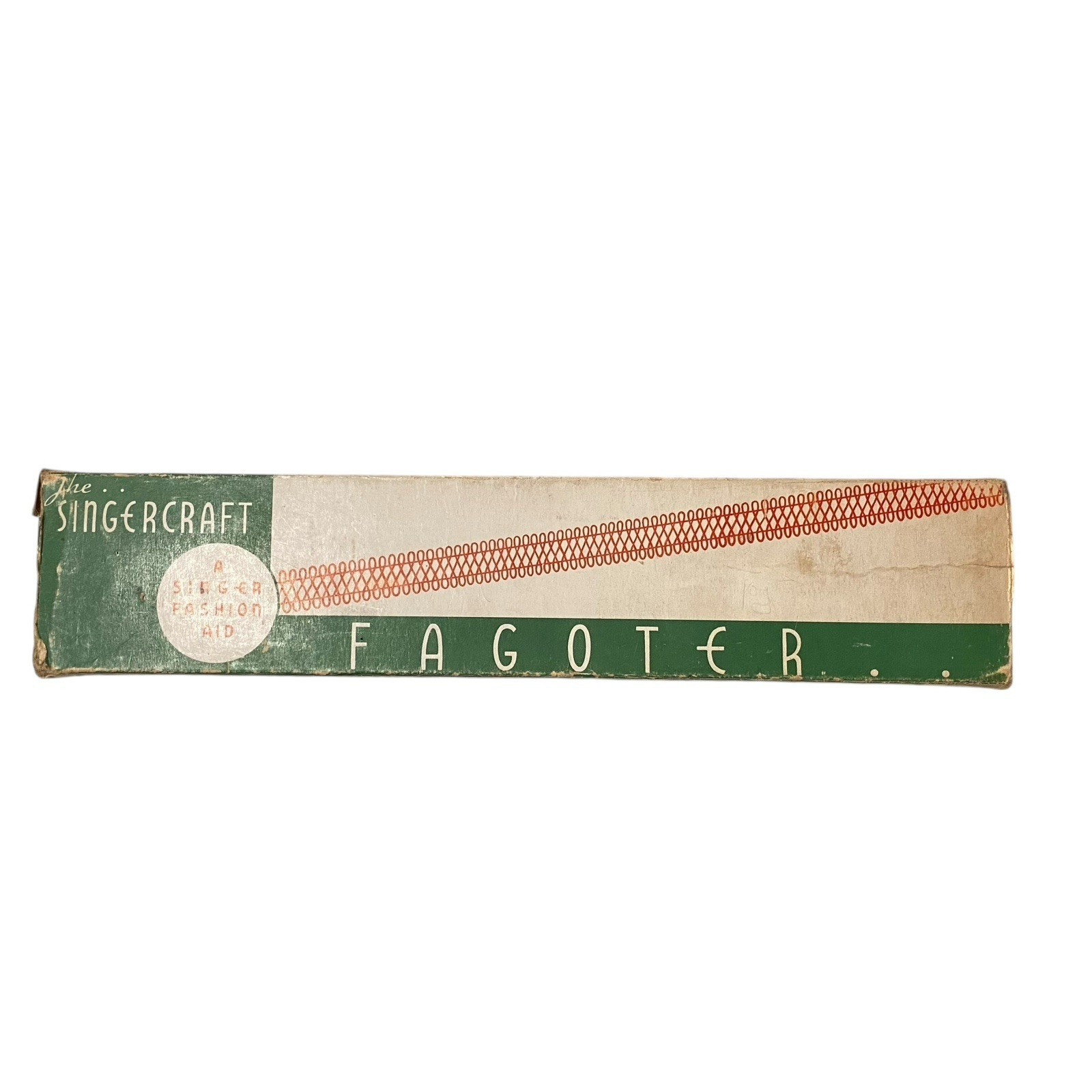 Vintage Singer Simanco 121254 Fagoter Attachment Complete w/Box Manual Fits 221