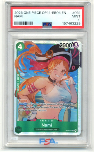 Nami graded PSA 9 for sale on eBay