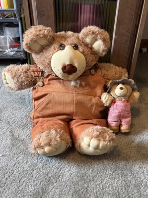 2 Vintage Furskin Bears ''DUDLEY'' by Xavier Roberts - 22'' & Wendy s Boone Bear