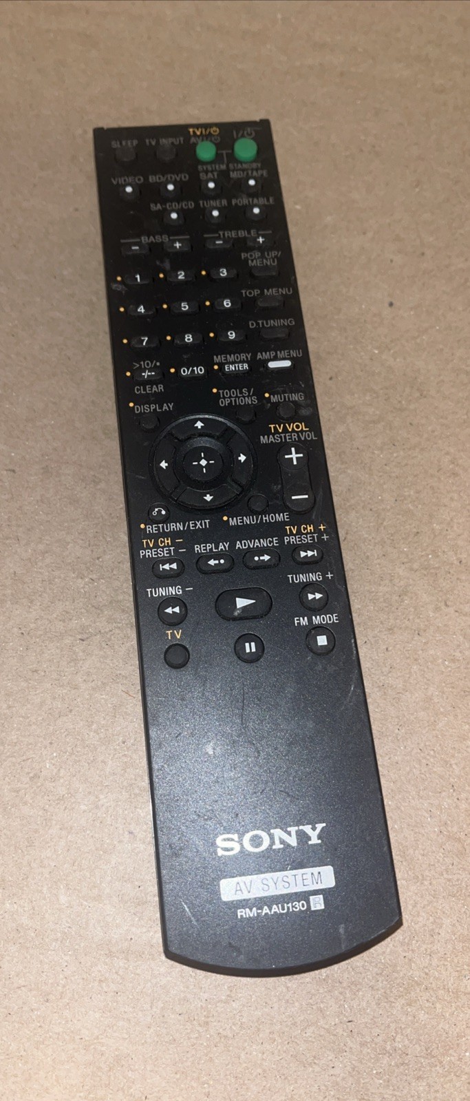 Sony RM-AAU130 AV System Remote Replacement for STRDH130 Receiver