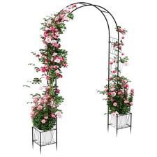 Heavy Duty Garden Arch Trellis for Climbing Plants Metal Garden Arbors  Outd...