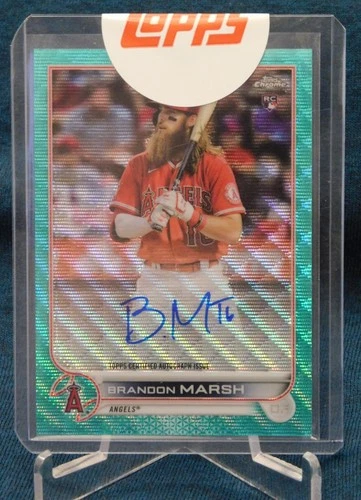 Brandon Marsh 2022 Topps Chrome Brandon Marsh Auto