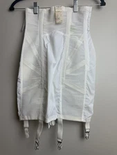 Vintage 1950s White Nylon Panty Girdle Corset Garter Lingerie