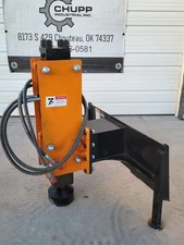 Wolverine 750 Energy Hydraulic Post Driver Skid Steer Attachment Bobcat  CAT