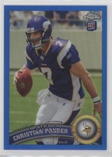 2011 Topps Chrome Blue Refractor 20/199 Christian Ponder #165 0c6