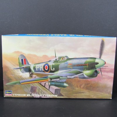 Typhoon Mk.IB ''Early Version'' 1:48 Scale Hasegawa Plastic Model Kit Preowned