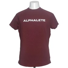 Alphalete, T-shirt, Größe: S, Rot, Baumwolle/Elasthan, Print, Herren #PD6