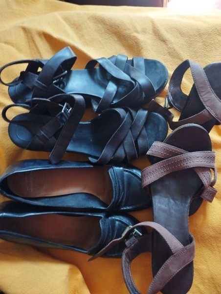 Women Timberland Heels Brown Leather 40