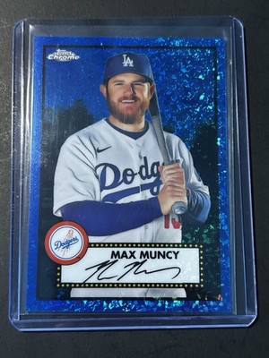 2021 Topps Chrome Platinum Anniversary Max Muncy #228 Blue Diamond Refract /199