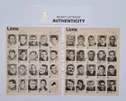 1968 Detroit Lions Team Signed Program LeBEAU KARRAS SANDERS BARNEY+ Beckett BAS