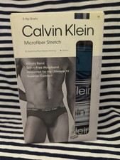 Calvin Klein Microfiber Stretch 5 Hip Briefs Size Medium New Open Box