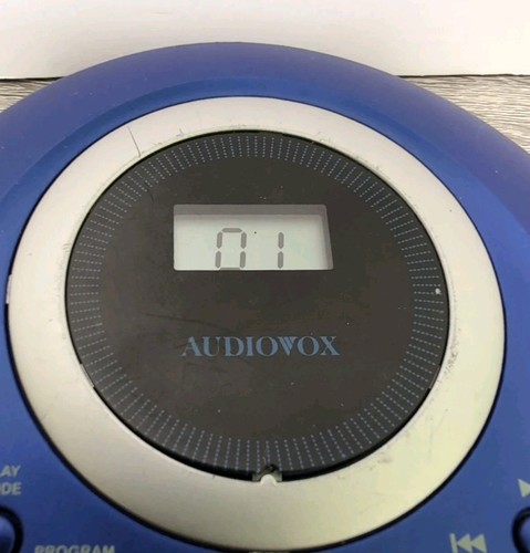 Audiovox DM8220B Portable Personal CD Player Walkman Cobalt Blue Working READ - Picture 2 of 12