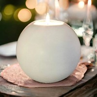 Silikon GießForm Kugel Teelichthalter - Kerzenhalter Sockel Beton Gips Diy 10Cm