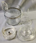 VINTAGE PYREX FLAMEWARE GLASS 4-6 CUP COFFEE POT ~ NO BASKET LID!