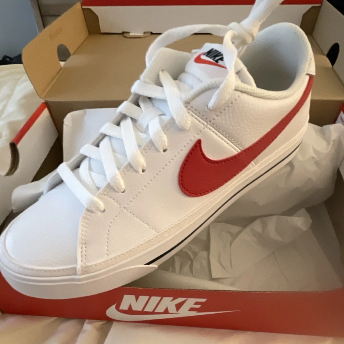 Nike Court Legacy White University Red | eBay display picture 3