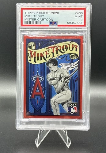 2020 Topps Project 2020 - 2011 Topps Update Mike Trout #400 Mister Cartoon...