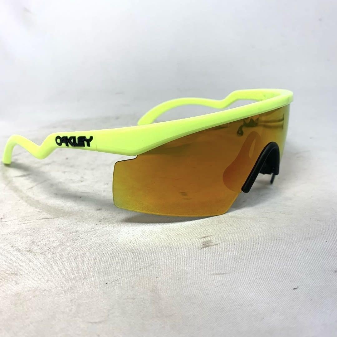OAKLEY Razor Blades Mirror Lenses Sunglasses Neon Yellow