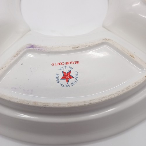 Vintage 1984 Treasure Craft 4 Stück Relish/Dip Snack Serviertabletts Made in USA - Bild 8 von 11