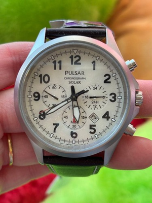 #ad #ad Seiko Pulsar Chronograph Watch Quartz Timepiece Mens Rare Vintage Japan Made $117.24