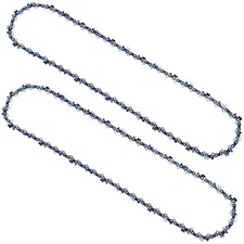 2PCS 18" inch Chainsaw Saw Chain Blade 3/8" LP Pitch .050 Gauge 62DL Replacement