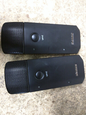 LOT OF 2 Shure MXW6 Omnidirectional Boundary Transmitter #MXW6/O=-Z10  FOR PARTS