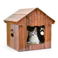 2 in 1 Cardboard barn house cat furniture and scratcher. FREE SHIPPING