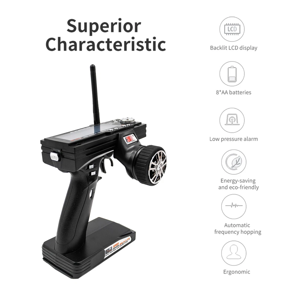 Flysky FS-GT3B 3CH 2.4G RC LCD Radio Control Transmitter w/FS-GR3E Receiver W6H3 - Image 2 of 4