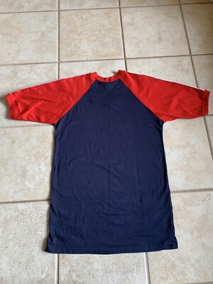 Vintage ADIDAS Single Stitch T Shirt Trefoil 3 Stripe V Neck 70s