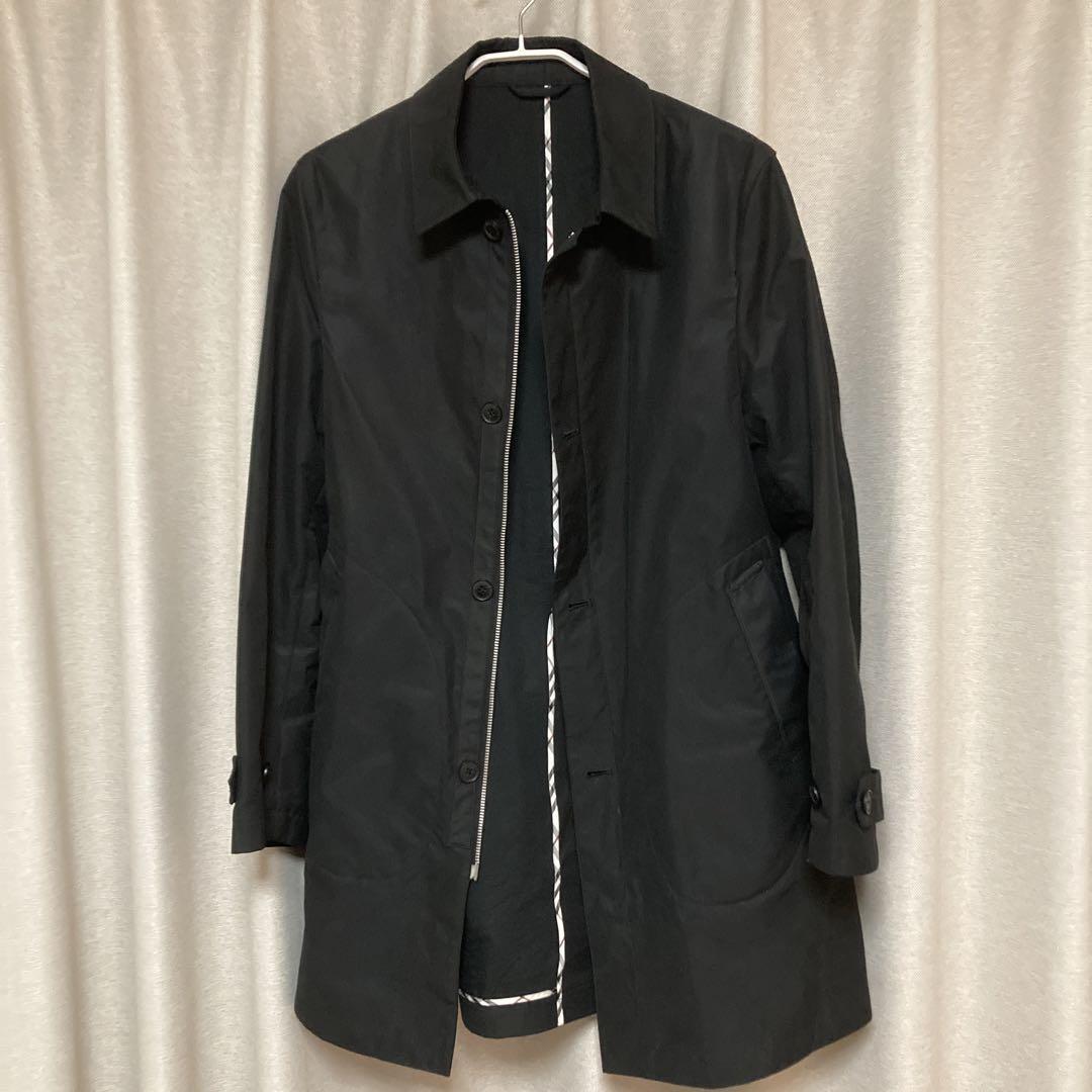 Burberry Black Label Balmacaan Coat Black Polyester Size M For Men thumbnail 16