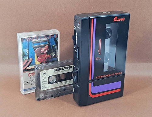 Fujino F-1 Walkman Vintage Lettore di Cassette Stereo Giappone - Foto 11 di 12