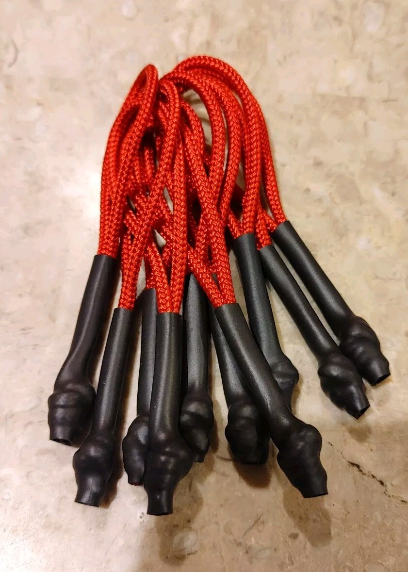Rare Nike Elite Zipper Pulls Red And Black Dredz Set Of 10 | eBay