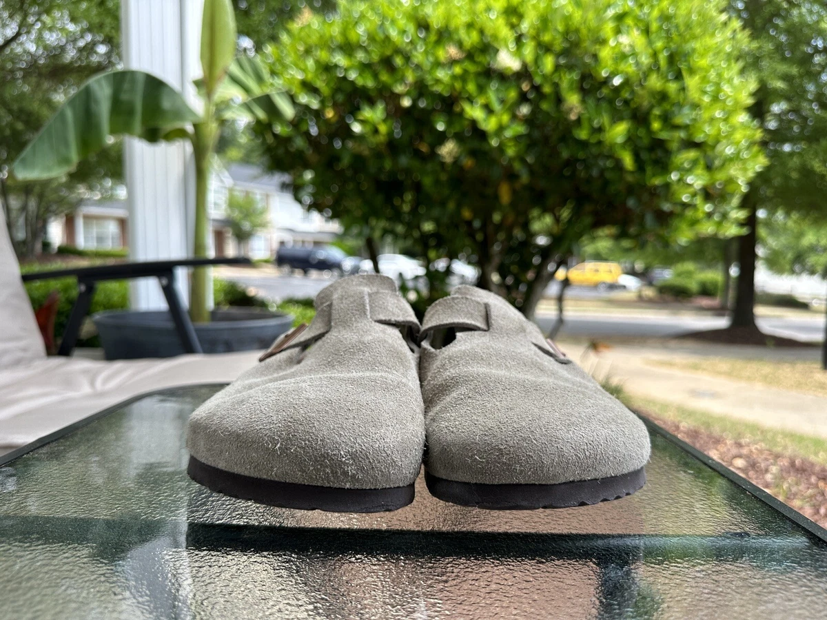 BIRKENSTOCK BOSTON TAUPE SUEDE 41