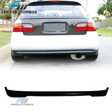 Fits 92-95 Honda Civic Hatchback Type-r Style Rear Bumper Lip Splitter Kit Pu