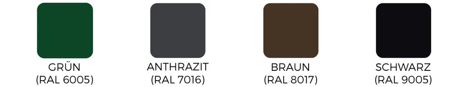 Gartenzaun Zaunfeld Pfosten Anthrazit Verzinkt 1,83m Stabmattenzaun Zaun auf Maß - Bild 3 von 4