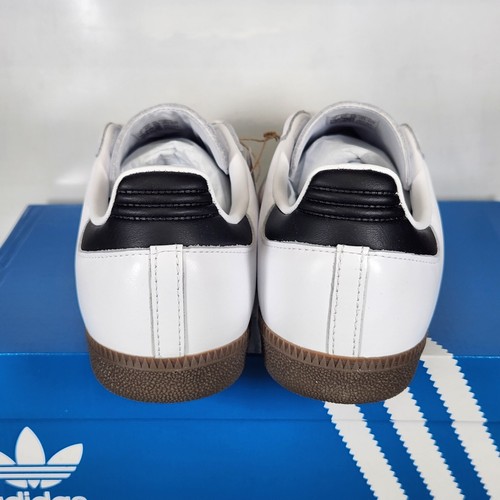 Size 7 Big Kids - adidas Samba OG Junior - White / Black / Gum - IE3675 - Picture 4 of 8