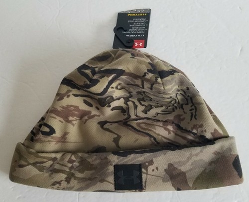 Under Armour Cold Gear Storm 1343193-999 Scent Control Hunting Camo Beanie Hat - Picture 2 of 12