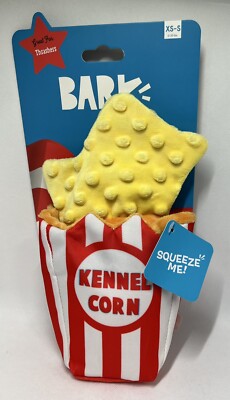 BARK Box Yankee Doodle Dog Toy Kennel Corn Popcorn XS-S Lieutenant