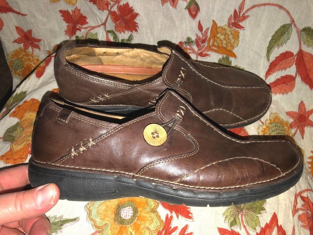 Clarks Women's Un Loop Brown Leather Shoes - 85072 ~ Size 7 M | eBay