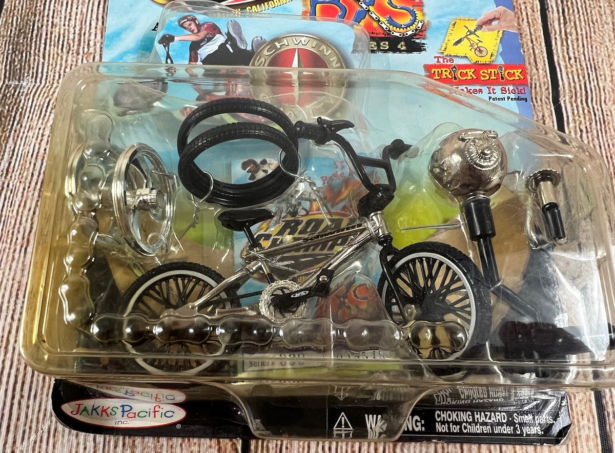 NEW In Box Vintage Jakks Road Champs Series 4 Schwinn Silver Trick